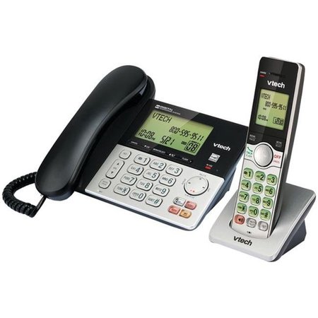 VTECH Vtech VTCS6949 Corded & Cordless 2-Handset Telephone System with Dual Caller ID; Black VTCS6949